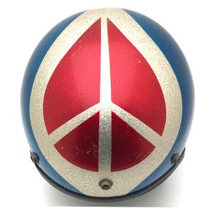 キャプテンアメリカンバイクビンテージヘルメット　イージーライダー60〜70s 送料無料 CAPTAIN AMERICA 60cm/キャプテンアメリカビンテージ