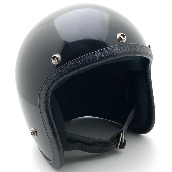送料無料 JET BLACK 56cm/黒ブラックビンテージヘルメットスモールジェットヘルメットハー...