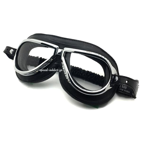 CLIMAX 500 GOGGLE BLACK × CLEAR/クライマックスゴーグル鉄スクーター実...