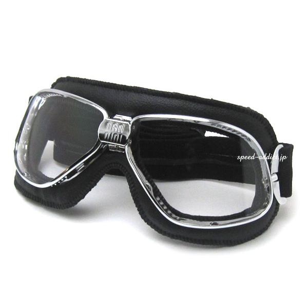 nannini Biker GOGGLE BLACK・CHROME × ANTI FOG CLEAR...