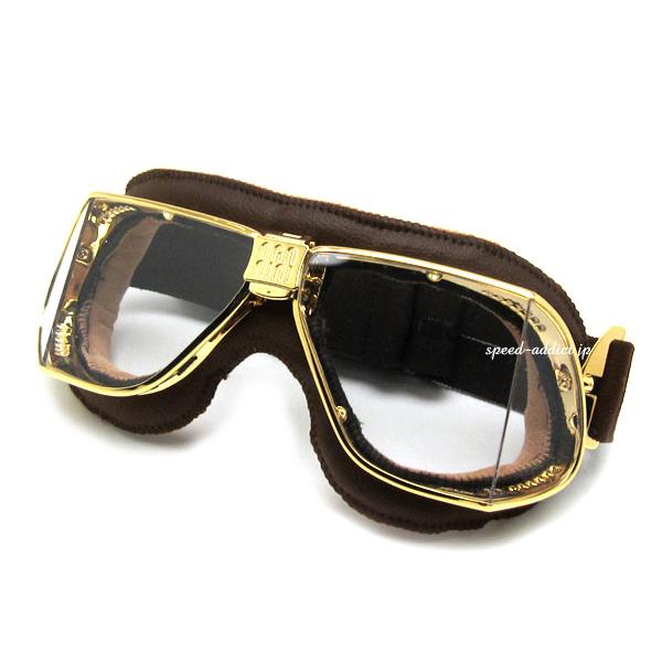 nannini Custom GOGGLE BROWN/GOLD × ANTI FOG CLEAR/...