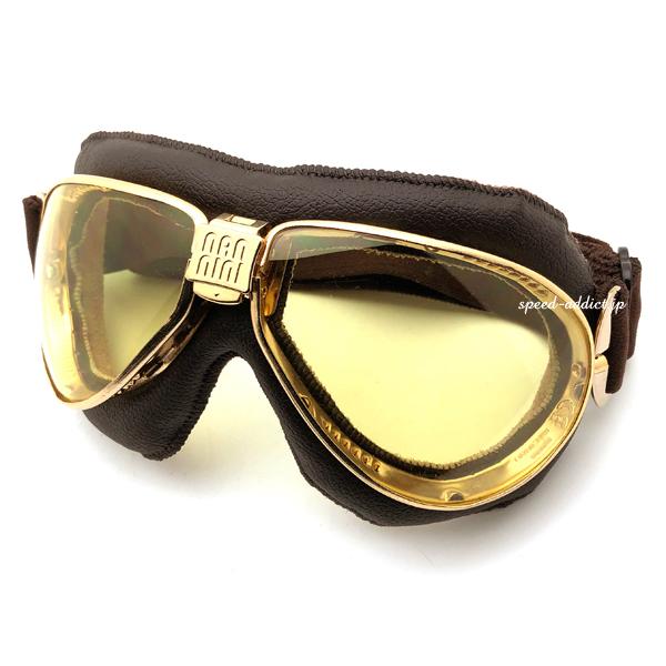 nannini TT GOGGLE BROWN・GOLD × ANTI FOG YELLOW/ナンニ...