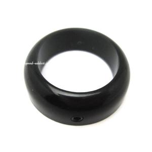 Nice!Motorcycle 左グリップ用 ROUND RING BLACK/ナイスモーターサイクルラウンドリングブラック黒ハンドルグリップアメリカンカスタム部品｜speed-addict