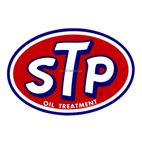 60&apos;s VINTAGE STP Sticker OIL TREATMENT 120mm×180mm...