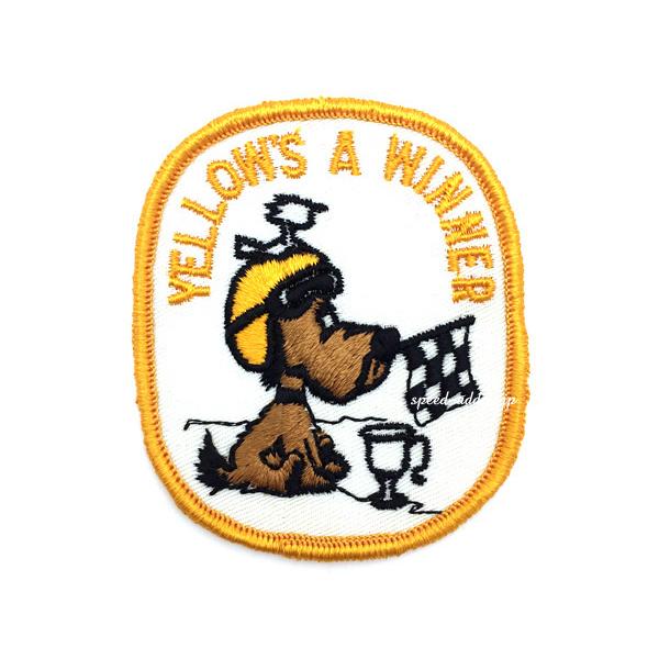 60's VINTAGE YELLOW'S A WINNER WAPPEN/ビンテージワッペン刺繍ア...