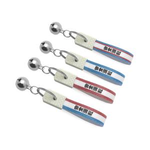 鈴付 昭和レトロ 交通安全 キーホルダー BLUE/RED/自動車自転車バイク