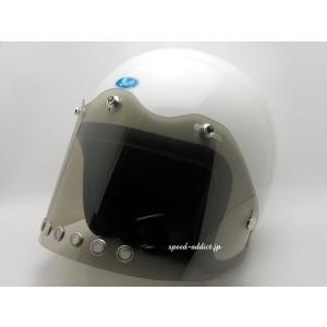 BOB HEATH VISORS FLIP UP SHIELD SMOKE/スモークビンテージヘルメット