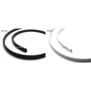 ヘルメット用リム(縁ゴム)BLACK 80cm...の詳細画像1