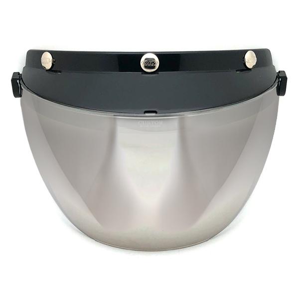 DIN MARKET RT-1N FLIP UP SHIELD BLACK × FLASH MIRR...