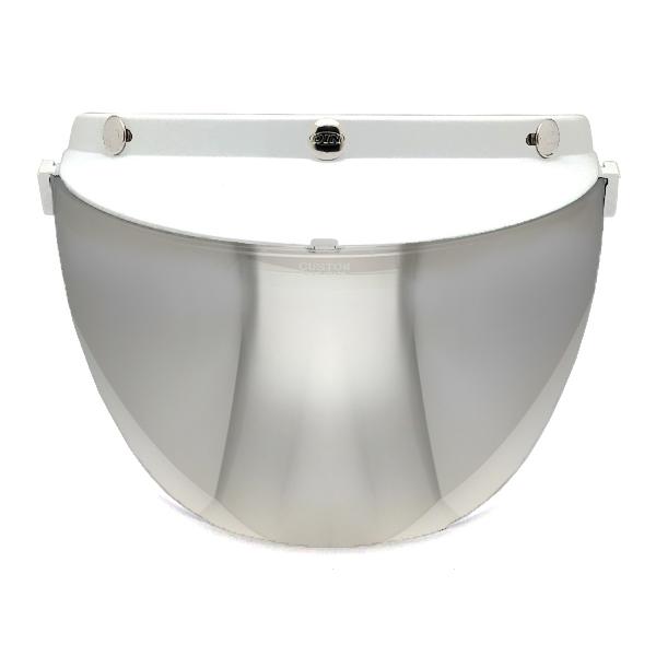 DIN MARKET RT-1N FLIP UP SHIELD WHITE × FLASH MIRR...