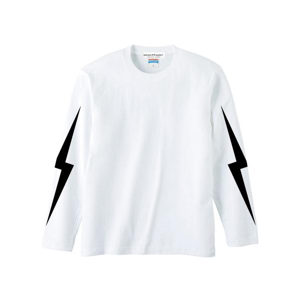 LIGHTNING BOLT L/S T-shirt WHITE/長袖ロンtee袖プリントエボスポー...