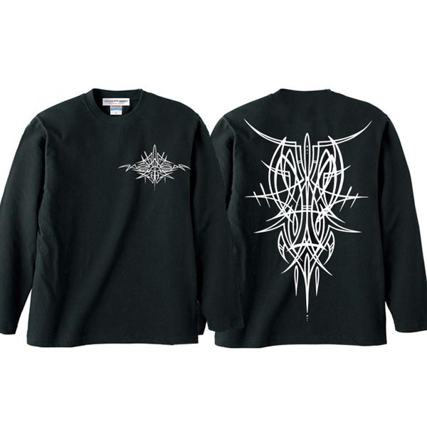 POTS DESIGN PINSTRIPE L/S T-shirt BLACK/長袖ロンthot r...