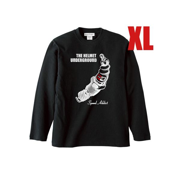 THE HELMET UNDERGROUND L/S T-shirt BLACK XL/長袖tシャツ...