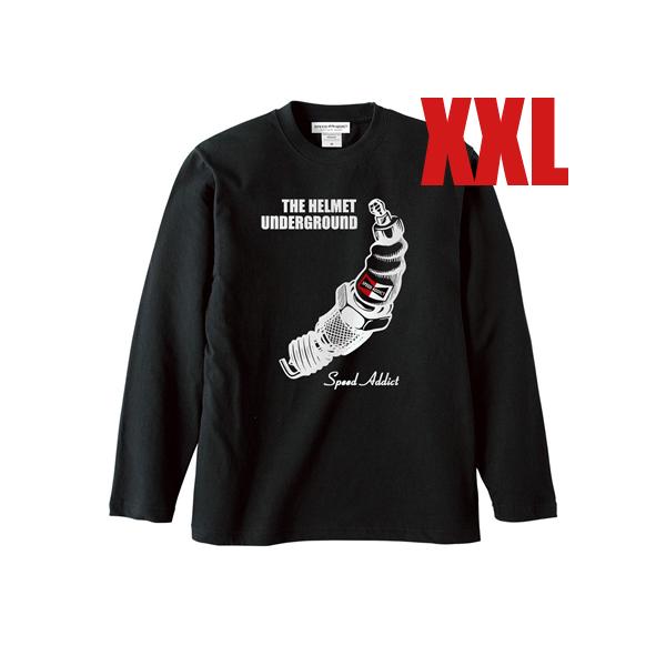 THE HELMET UNDERGROUND L/S T-shirt BLACK XXL/長袖tシャ...