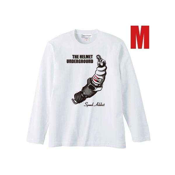 THE HELMET UNDERGROUND L/S T-shirt WHITE M/長袖tシャツロ...