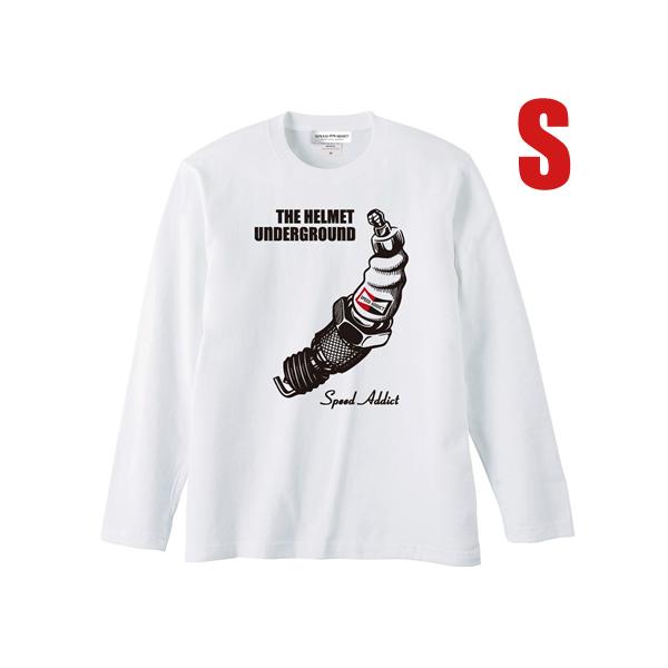 THE HELMET UNDERGROUND L/S T-shirt WHITE S/長袖tシャツロ...