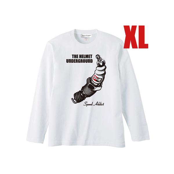 THE HELMET UNDERGROUND L/S T-shirt WHITE XL/長袖tシャツ...
