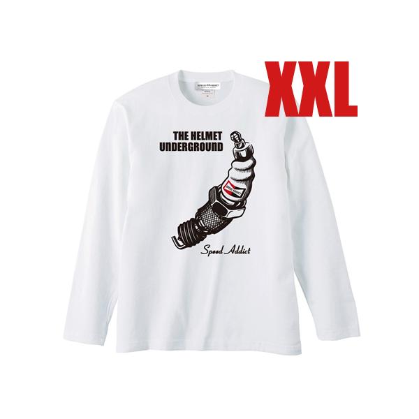 THE HELMET UNDERGROUND L/S T-shirt WHITE XXL/長袖tシャ...
