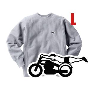 リバース縫製 サイドリブ スピードアディクト SWEAT GRAY × BLACK XXL