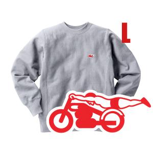 リバース縫製 サイドリブ スピードアディクト SWEAT GRAY × BLACK XXL