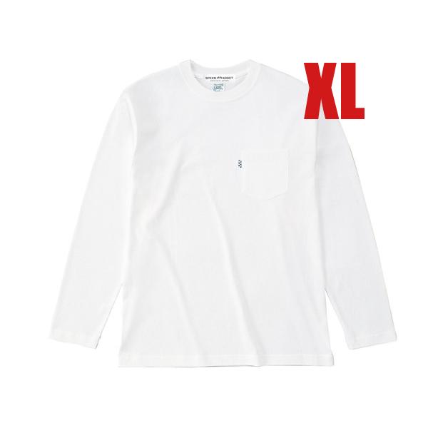 POCKET L/S T-shirt WHITE XL/長袖ポケットtシャツロンteeポケtee無地...