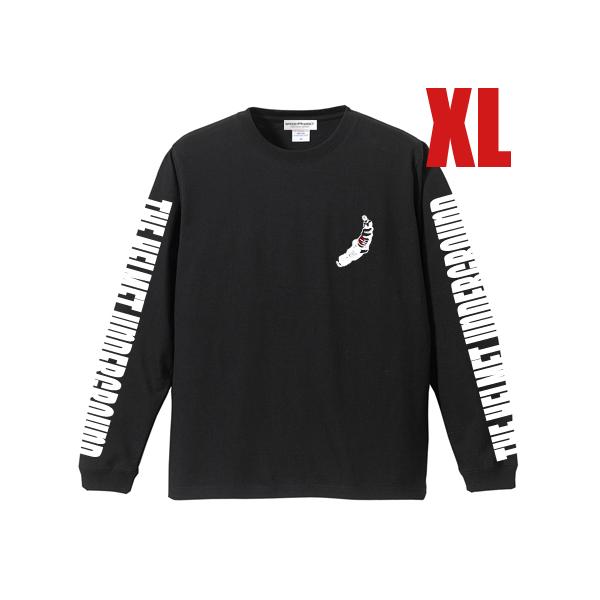 袖THE HELMET UNDERGROUND L/S T-shirt BLACK XL/黒長袖te...