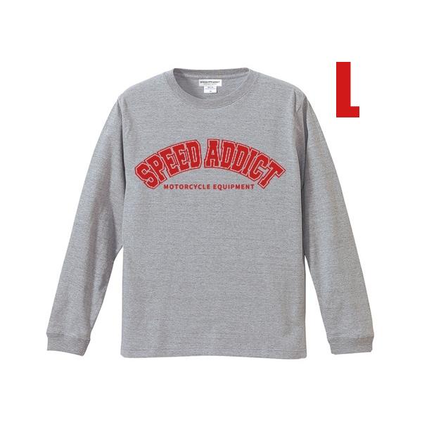 SPEED ADDICT COLLEGE LOGO L/S T-shirt GRAY L/霜降りグレ...