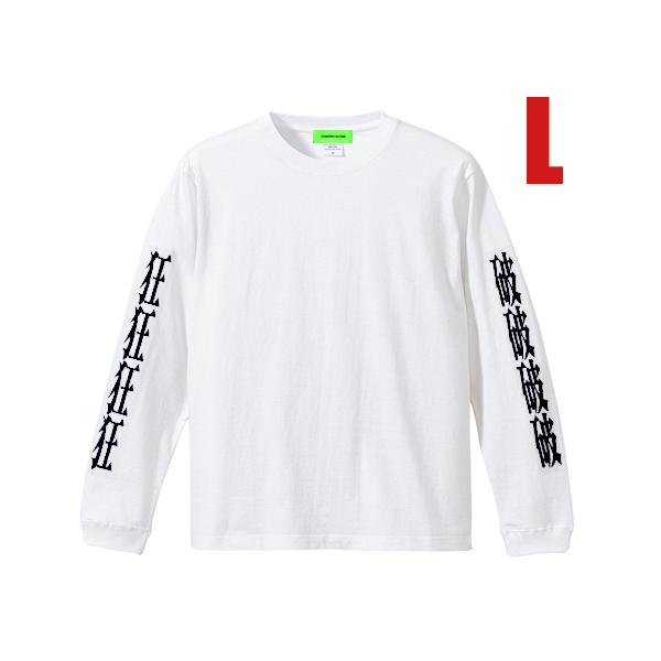 狂狂破 L/S T-shirt WHITE L/くるくるぱー白シン・エヴァンゲリオン綾波レイ式波アス...