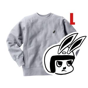 リバース縫製 サイドリブ FOREVER 2 WHEELS SWEAT GRAY L/杢グレー