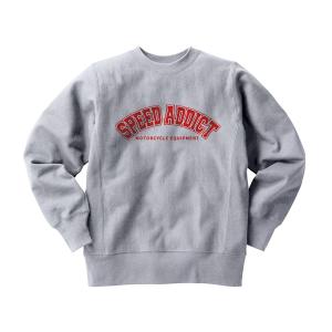 リバース縫製 サイドリブ C WAPPEN SWEAT NAVY M/ネイビー紺色