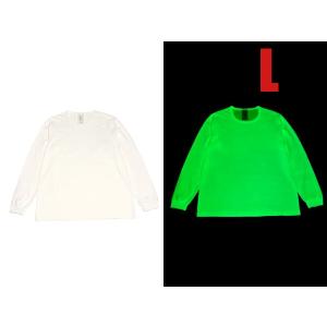 GROW IN THE DARK BORDER L/S T-shirt L/蓄光プリント暗闇で光る長袖t