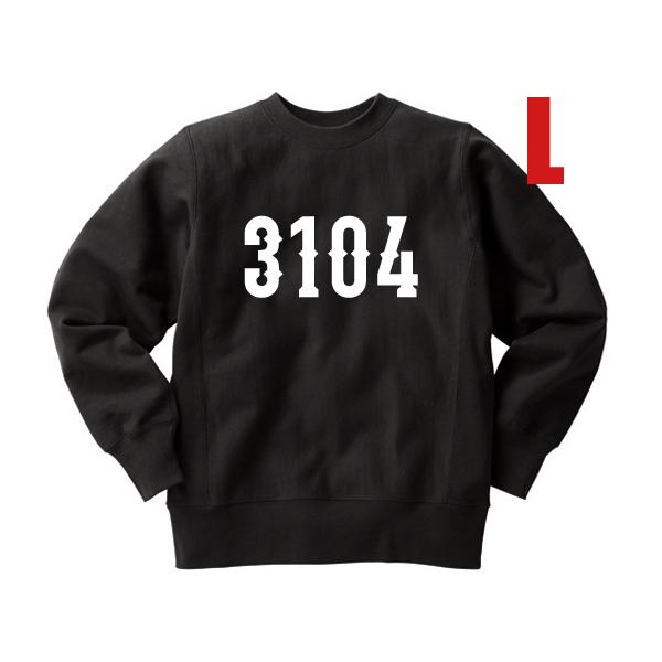 リバース縫製 サイドリブ 3104 SWEAT BLACK L/黒ビンテージスウェットチャンピオンカ...