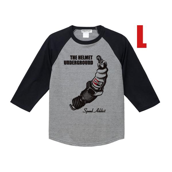 THE HELMET UNDERGROUND Raglan 3/4 Sleeves T-shirt ...