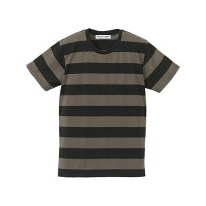 PRISONER BORDER T-shirt BLACK × CHARCOAL/プリズナーボーダーtシャツブラックチャコール囚人服kurt cobainカートコバーンnirvana