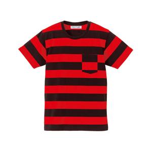 PRISONER BORDER POCKET T-shirt BLACK×CHARCOAL/プリズナーボーダー