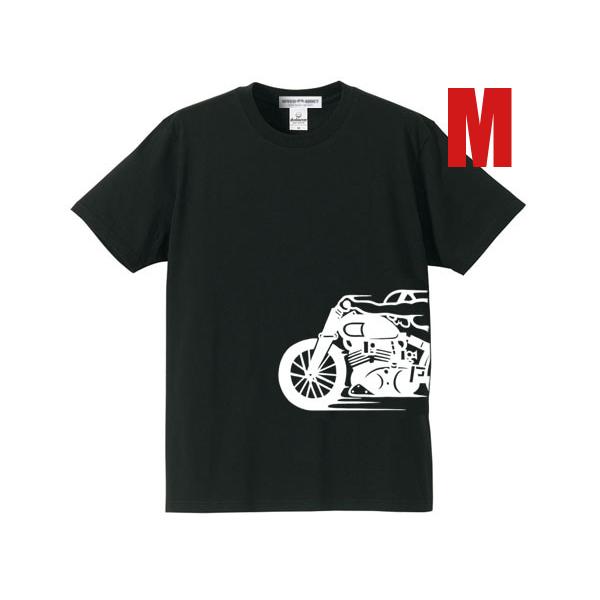 スピードアディクト サイドプリント T-shirt BLACK M/黒triumphサンダーバードt...