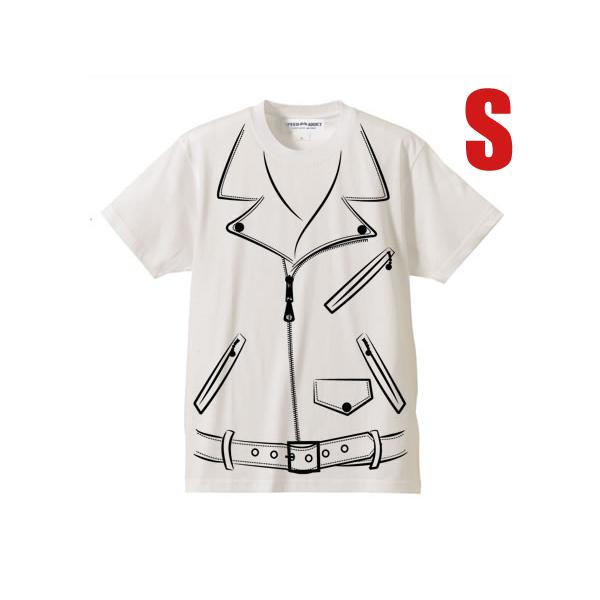 だまし絵 Wライダース T-shirt WHITE S/langlitz leatherラングリッツ...