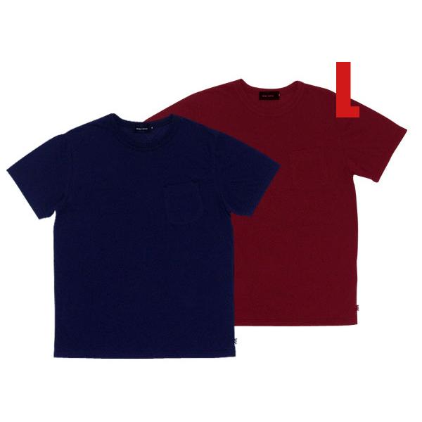 30's DESIGN POCKET Tシャツ 2pc SET DEEP PURPLE×WINE R...