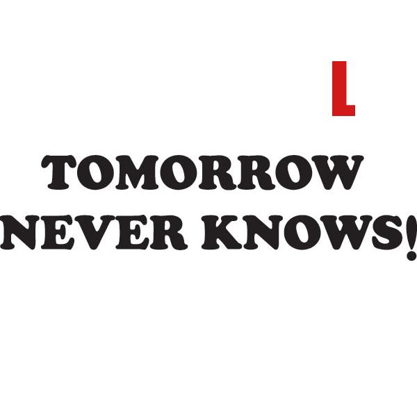 TOMORROW NEVER KNOWS Ringer T-shirt WHITE×BLACK L/...