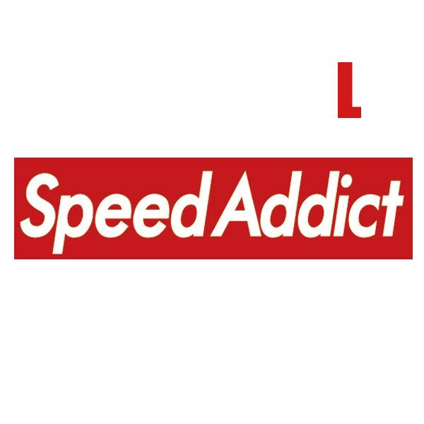 SPEED ADDICT BOX LOGO T-shirt WHITE L/スモールジェットヘルメッ...