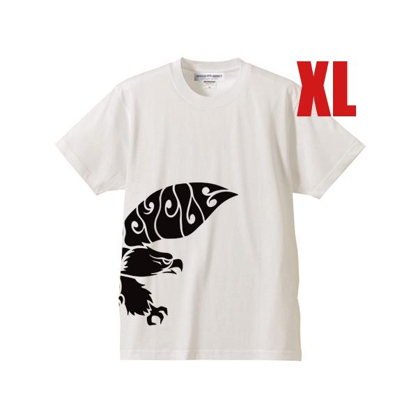 EAGLE MOTORCYCLE T-shirt WHITE XL/イーグル鷲ワシ鷹お洒落バイカーフ...