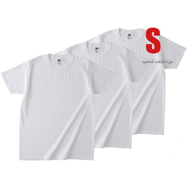 FRUIT OF THE LOOM 日本人向け仕様 Tシャツ 3pc SET WHITE S/白ホワ...