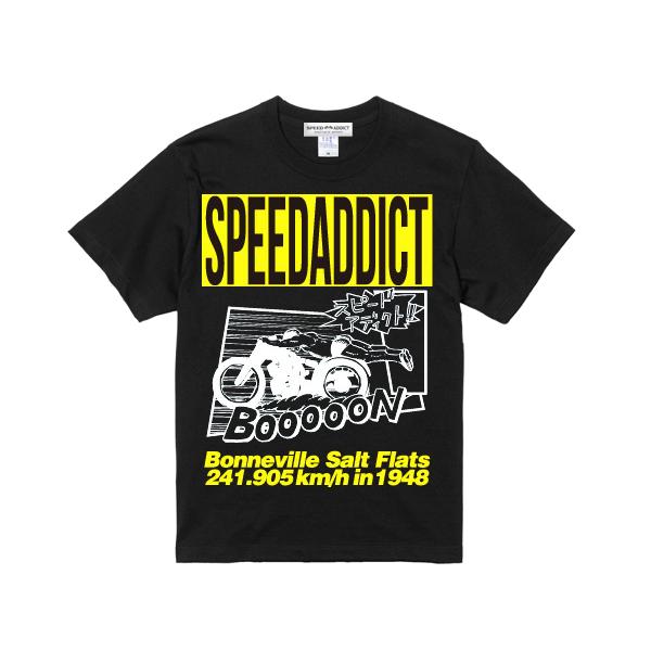 【スピードアディクト T-shirt】BLACK/黒チョッパーバイク乗りchopperハーレーhar...