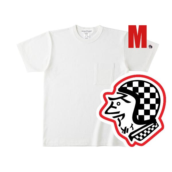 SPEED ADDICT TRADE MARK POCKET T-shirt NATURAL M/白...