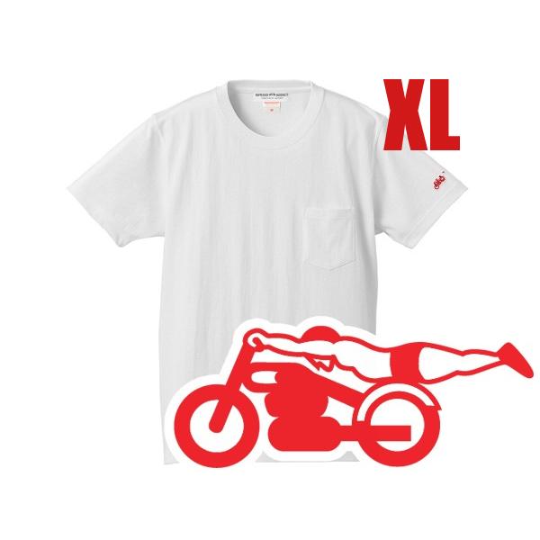 SUPER HEAVY WEIGHT 袖スピードアディクト POCKET T-shirt WHITE...