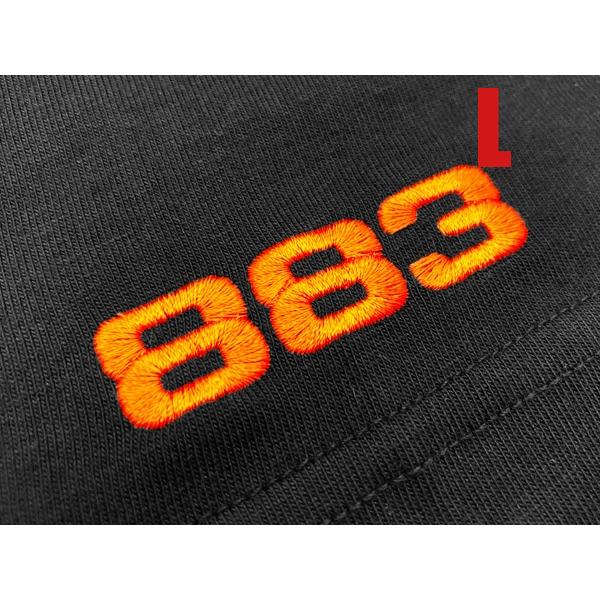 883 刺繍 T-shirt BKACK L/黒ハーレーevoエボスポーツスターsportsteri...
