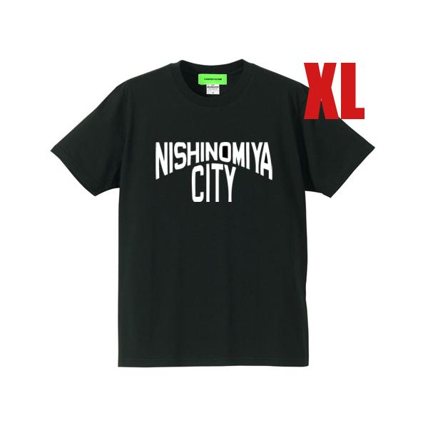 NISHINOMIYA CITY T-shirt BLACK XL/黒西宮市tシャツ神戸女学院大学廣...