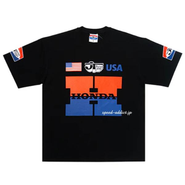 JT Racing USA × HONDA HERITAGE T-shirt BLACK/ホンダレー...