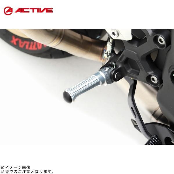 ACTIVE アクティブ 17700003S ステップバー(ライダー側) シルバー KAWASAKI...