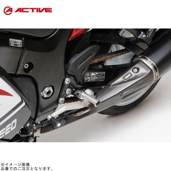 ACTIVE アクティブ 17700006B ステップバー (ライダー側) ブラック HAYABUS...